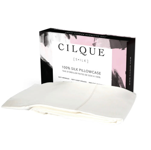 Cilque Pillowcase Queen- Vanilla
